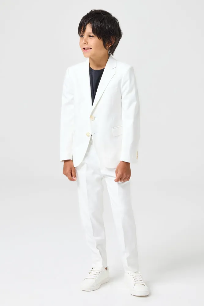 Jimi 2 Piece Suit - White Stretch