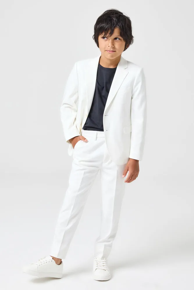 Jimi 2 Piece Suit - White Stretch