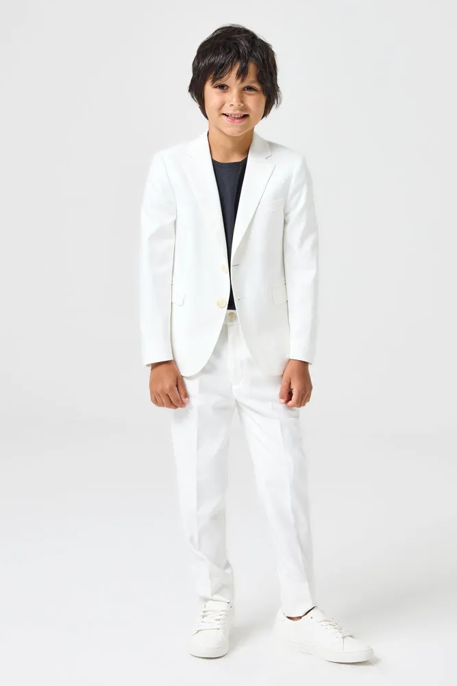 Jimi 2 Piece Suit - White Stretch