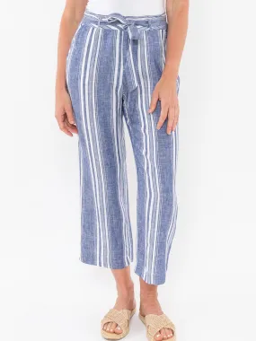 JUMP STRIPE LINEN PANT