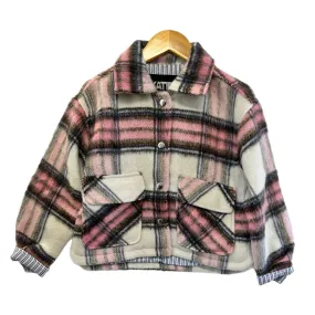 Katie J Girls - Plaid Jacket - PINK