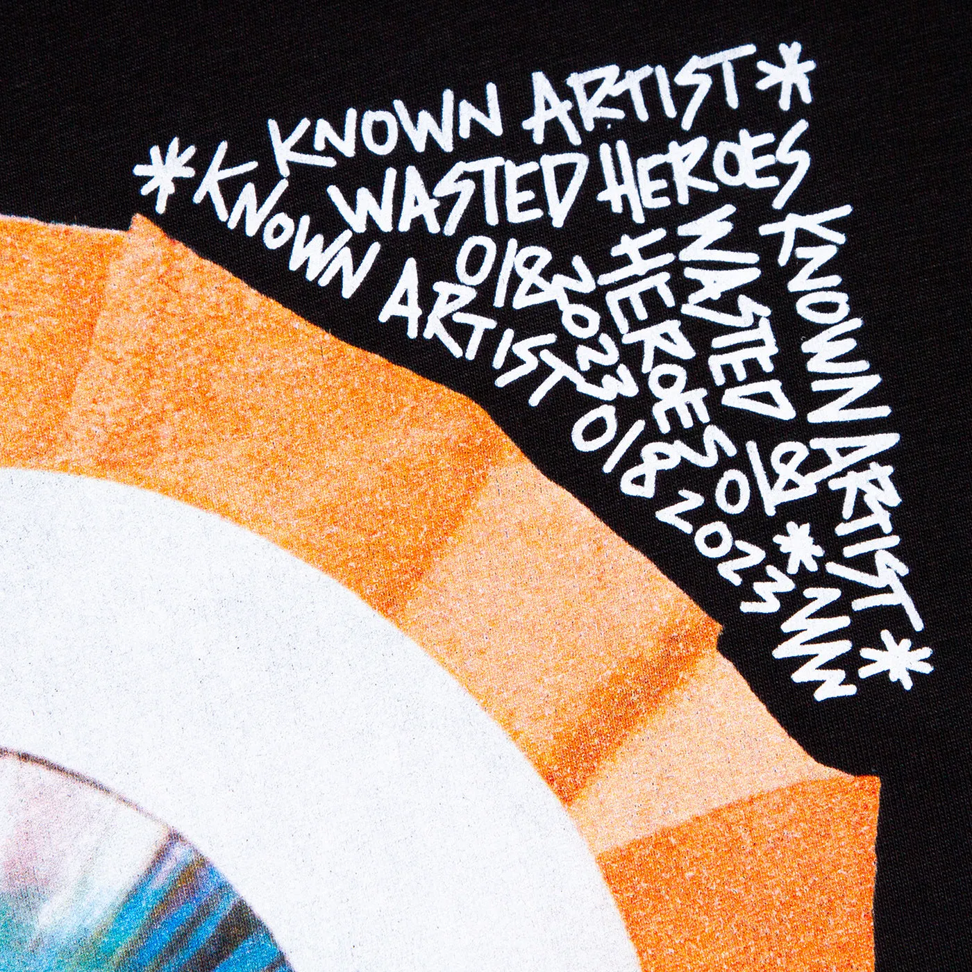 Known Artist 018 Back Print - Tshirt - Black