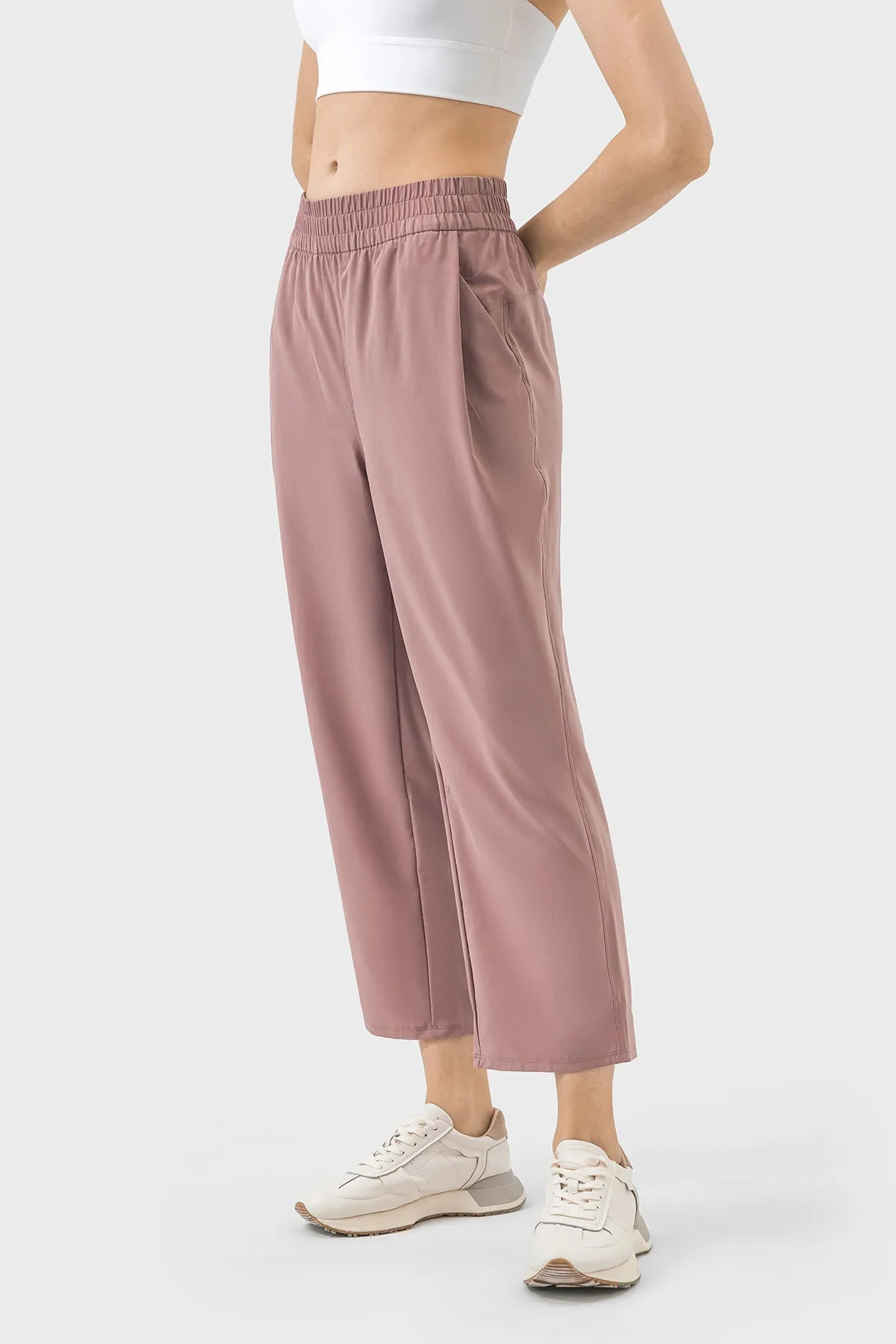 Loose Fit Quick-Dry Cropped Sports Pants