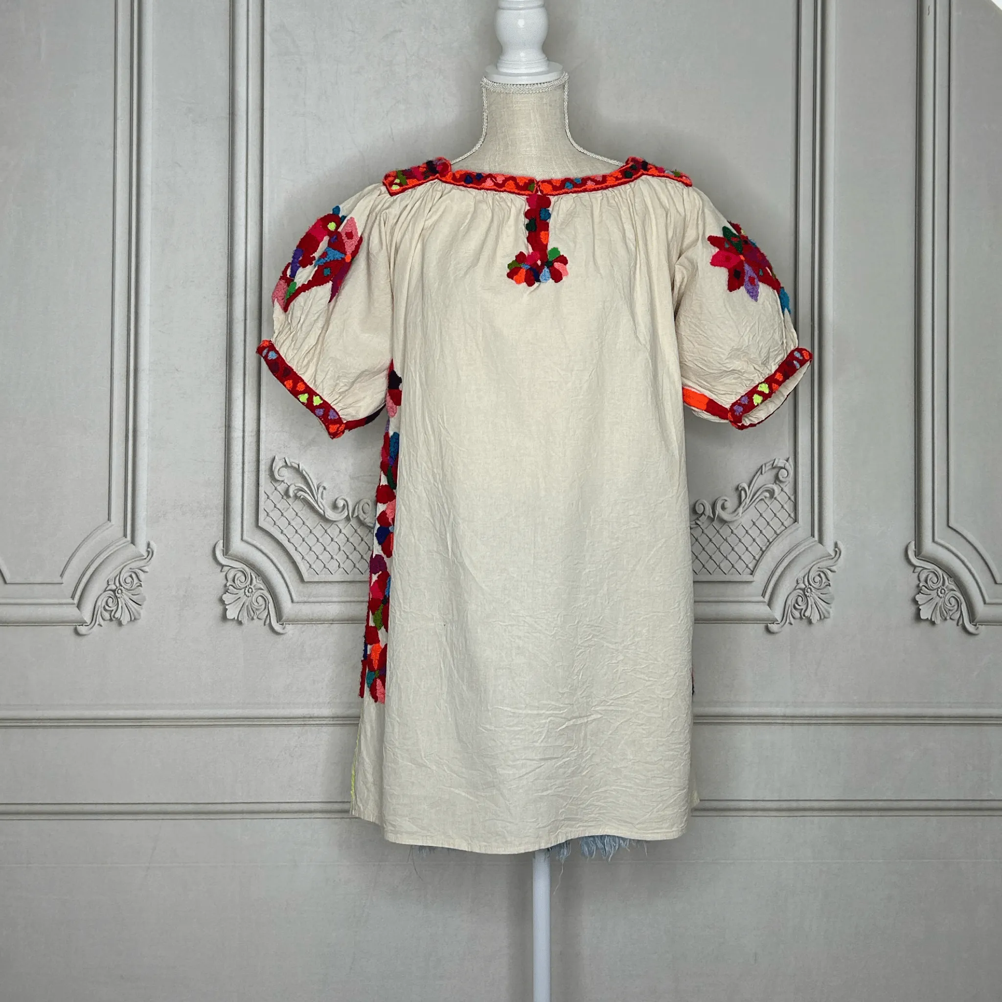 Mayan Revival Zonte Tunic - Cream Manta