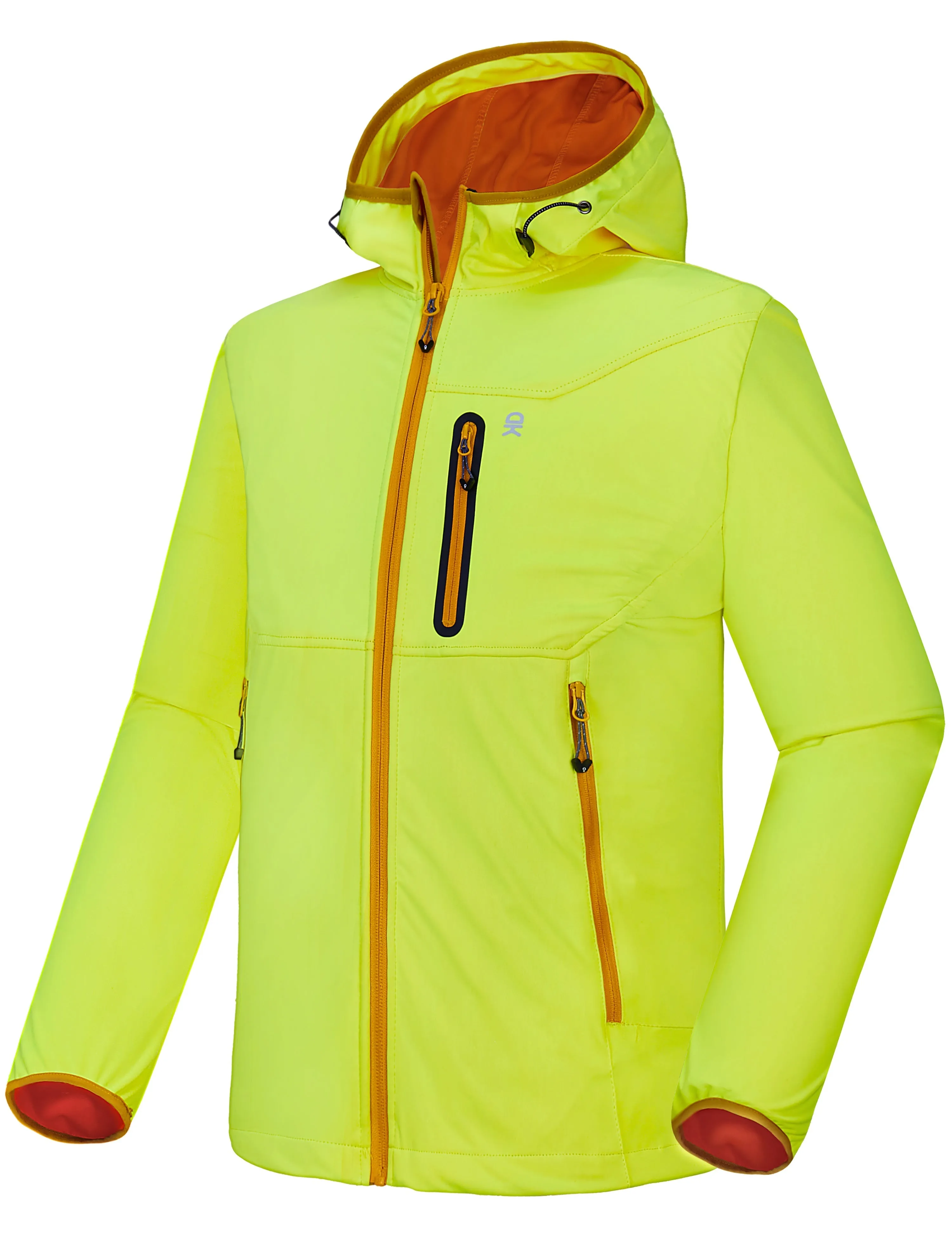 Men's Lightweight Hooded Hiking Softshell Jacket