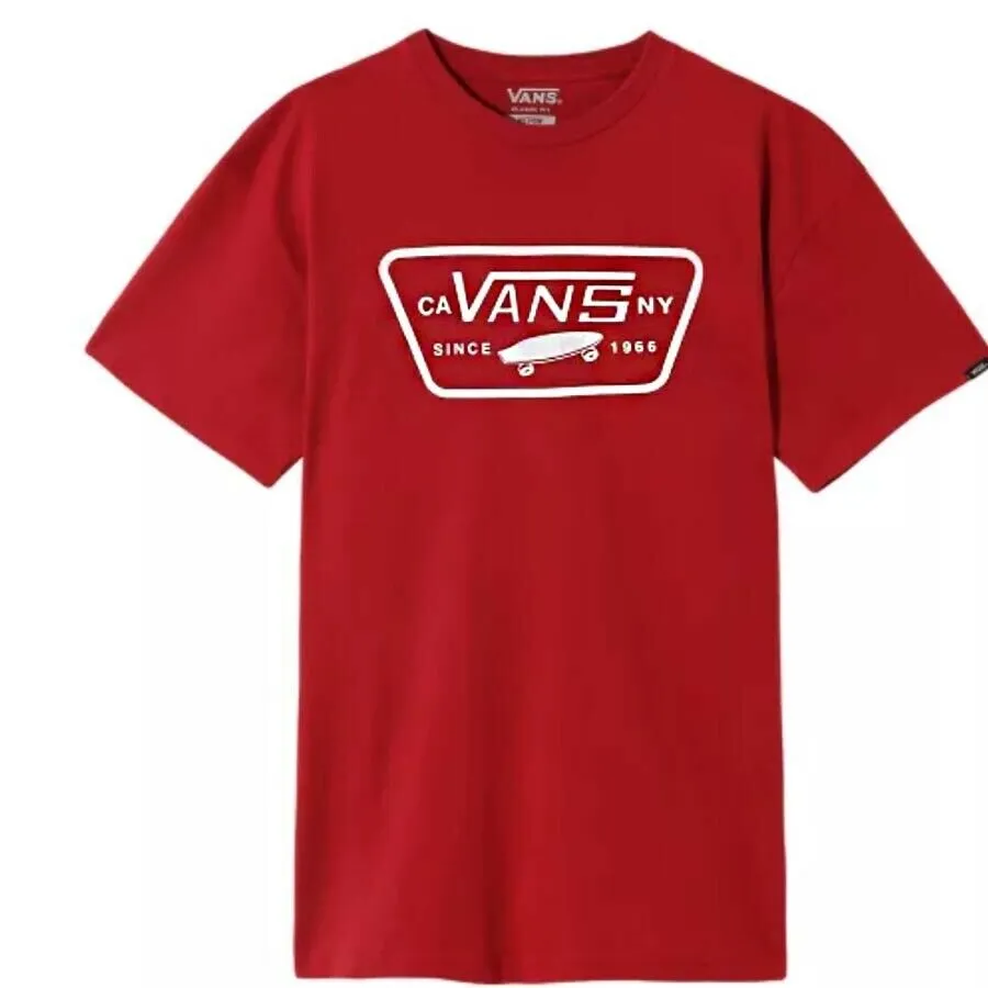 Mens Vans T Shirt White Red Pink Off The wall Star Cotton Genuine UK Stock