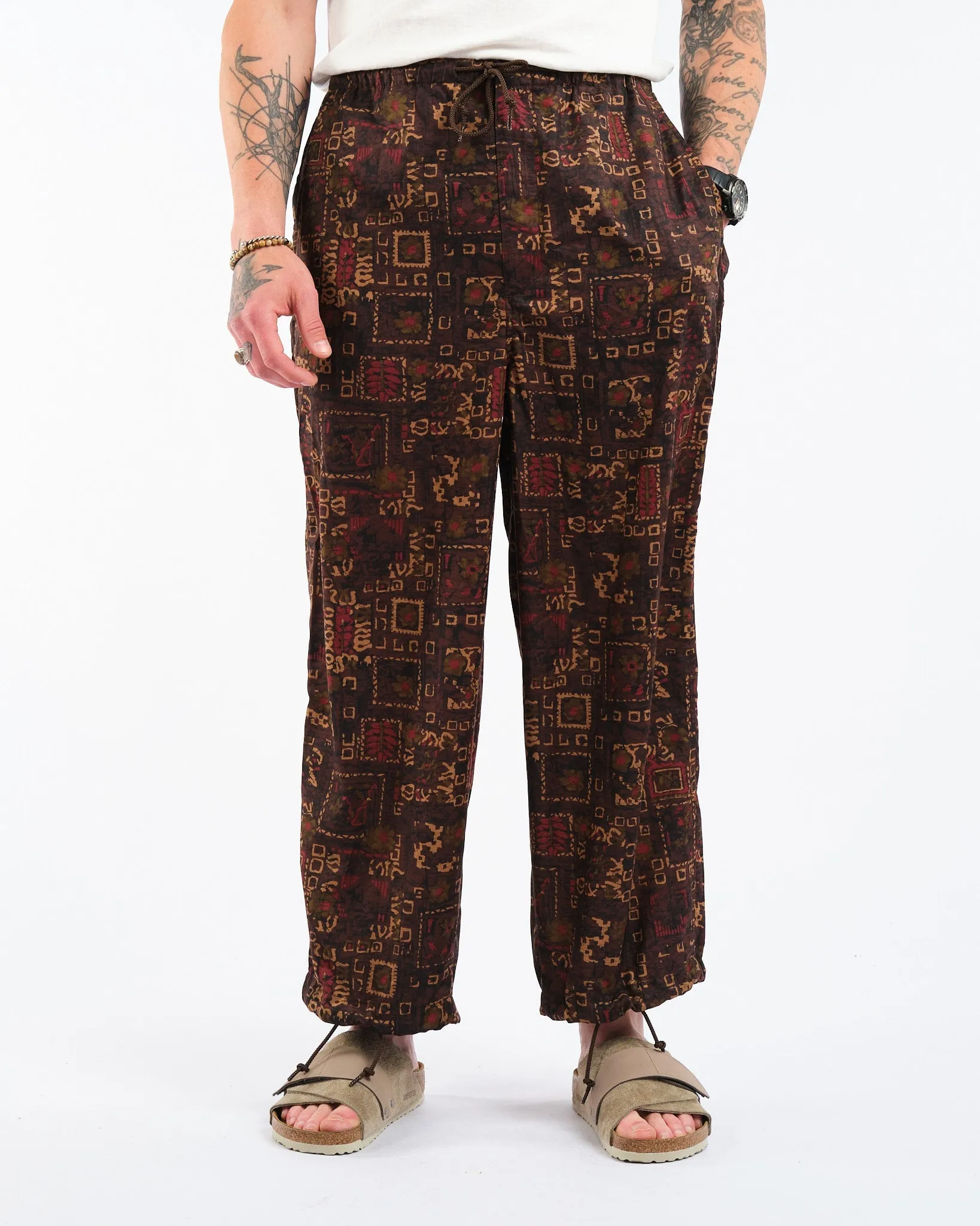 MIL Easy Pants Batik Print PE Brown