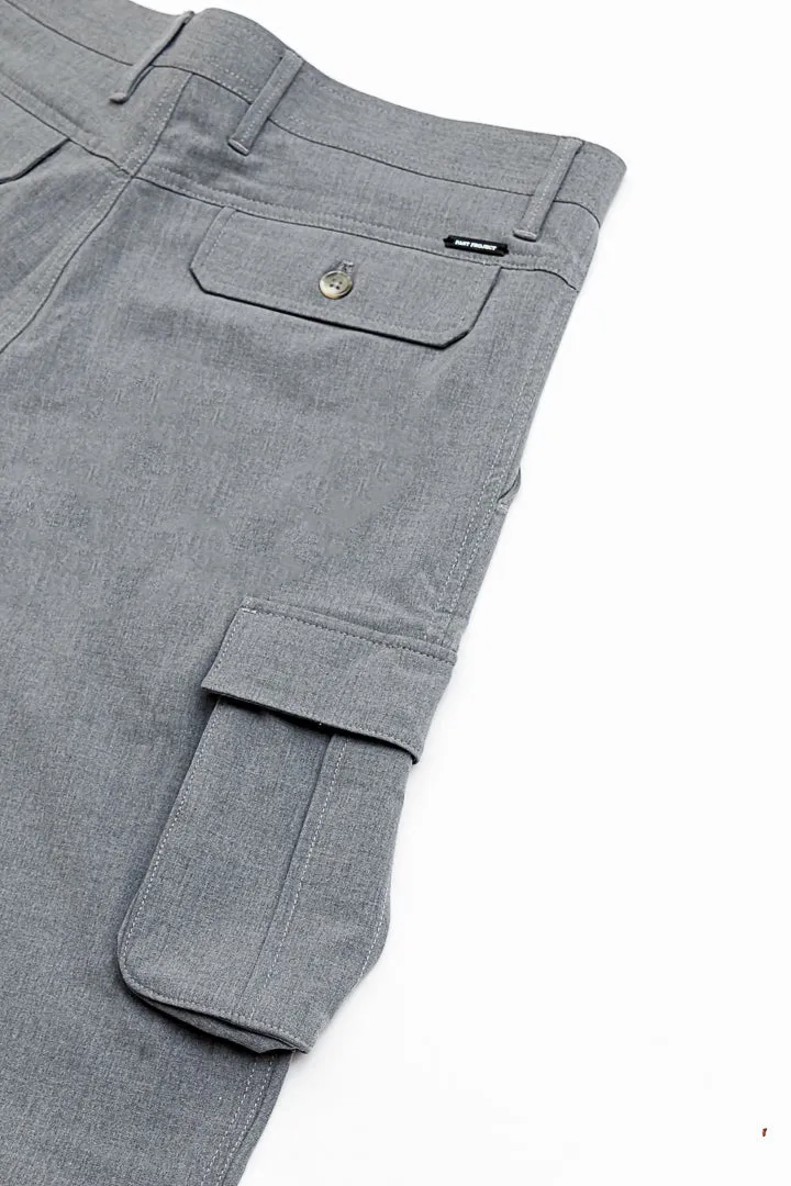 Mineral Grey Stretch Cargo Pants