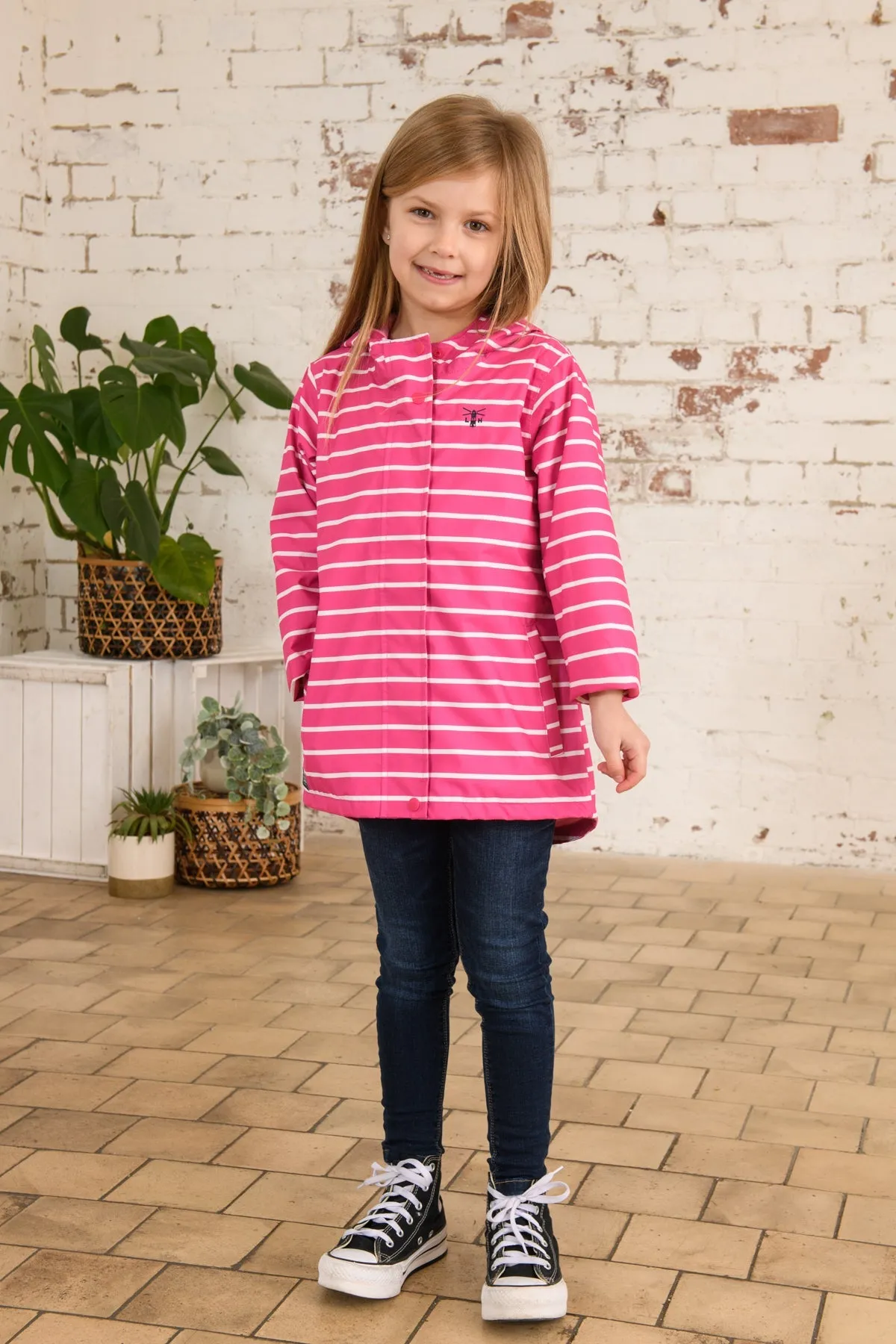 Olivia Jacket - Bright Pink Stripe