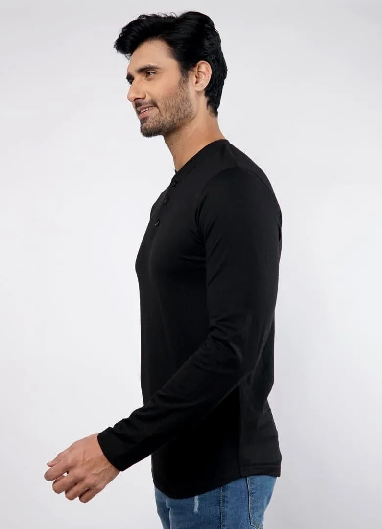 Onyx Full Sleeves Henley Tshirt