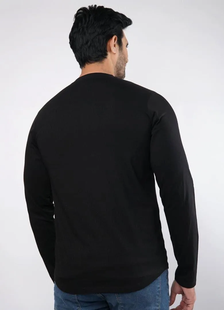 Onyx Full Sleeves Henley Tshirt