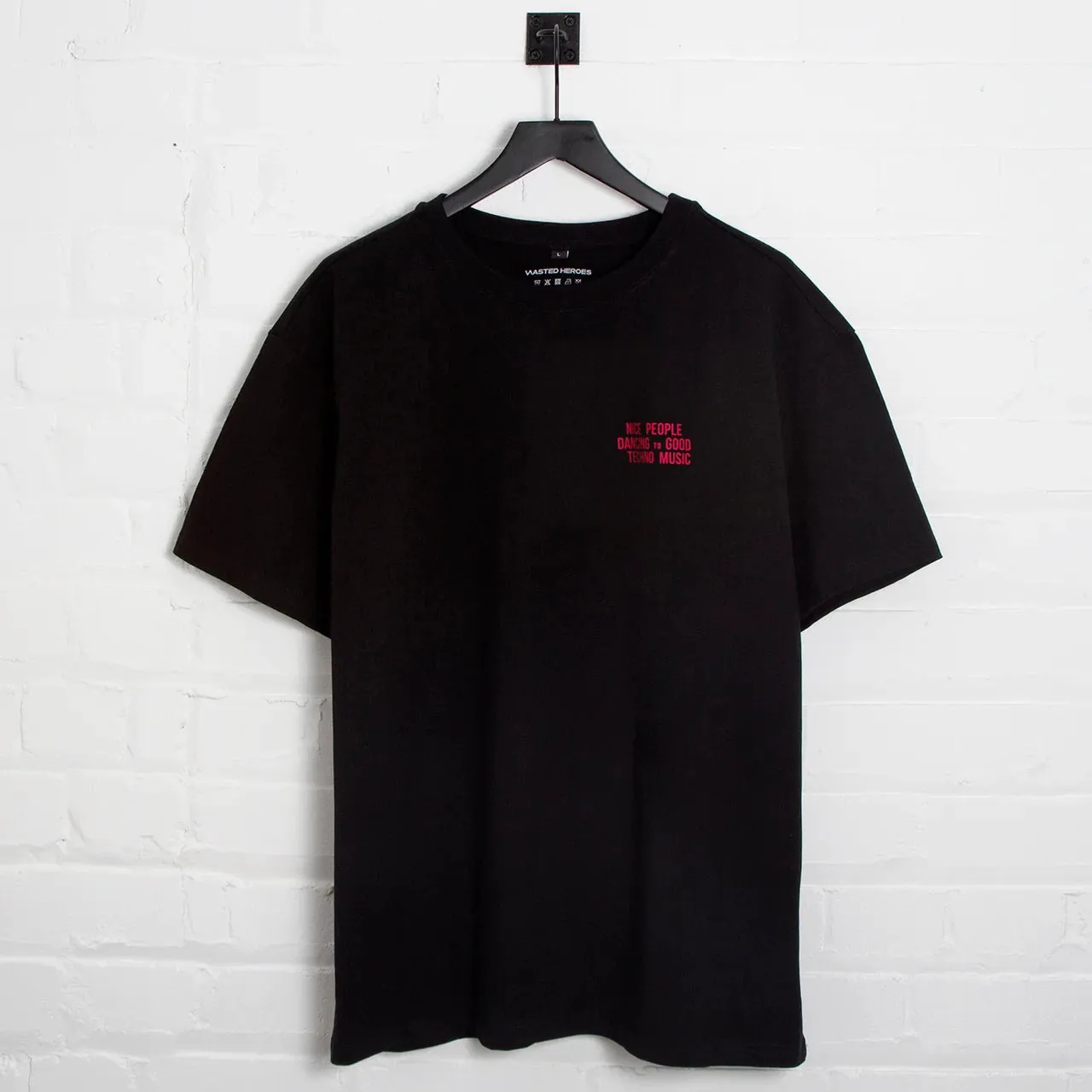 Peoples Techno  - Oversized Tshirt - Black