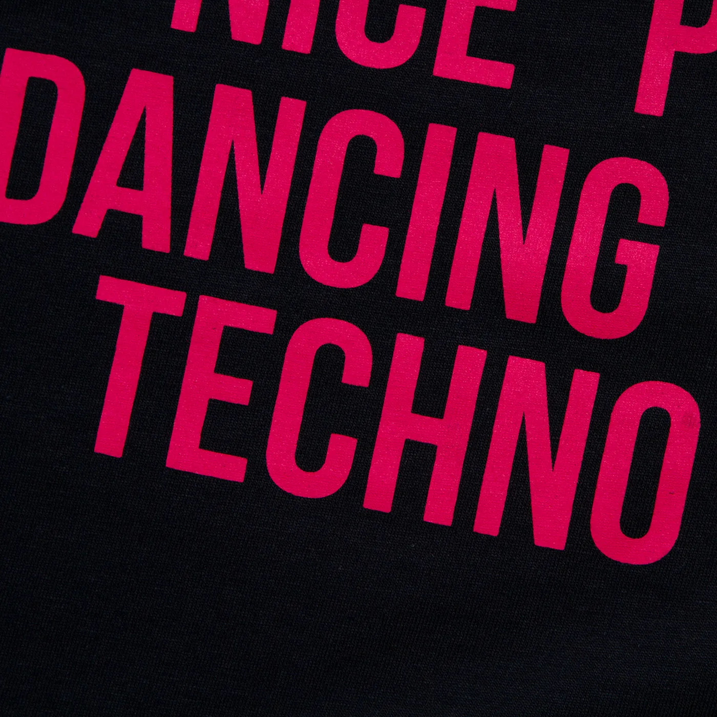 Peoples Techno  - Oversized Tshirt - Black