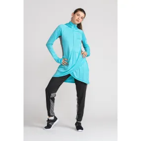 Performance Tech Hooded Top - Teal