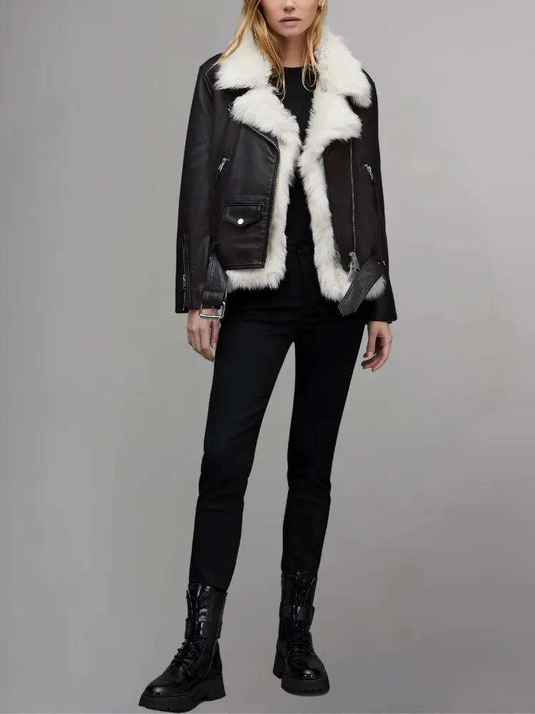 Quimby 2-in-1 Shearling Aviator Jacket