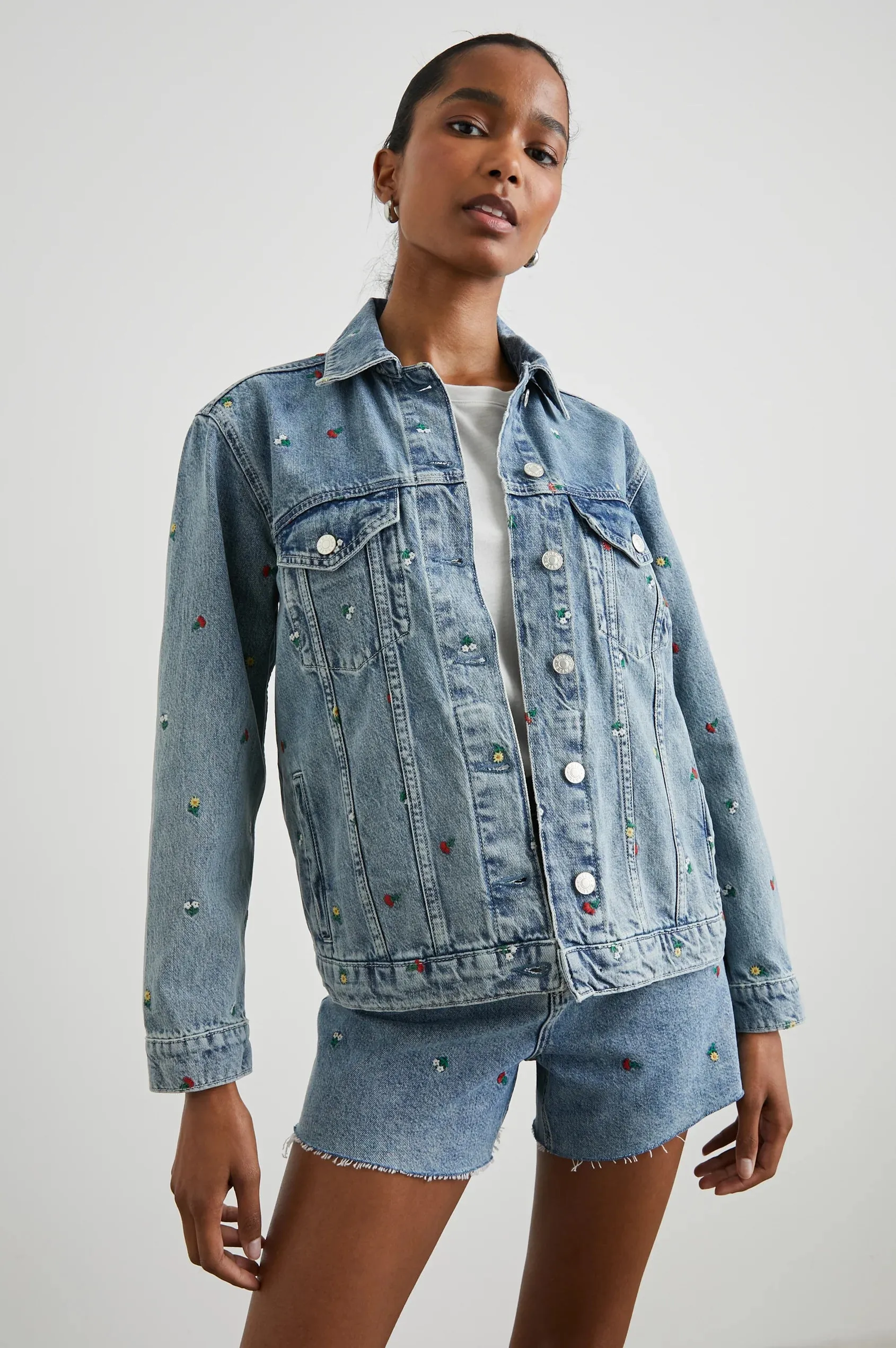 *RAILS Grove Boyfriend Trucker Jacket Flower Field*