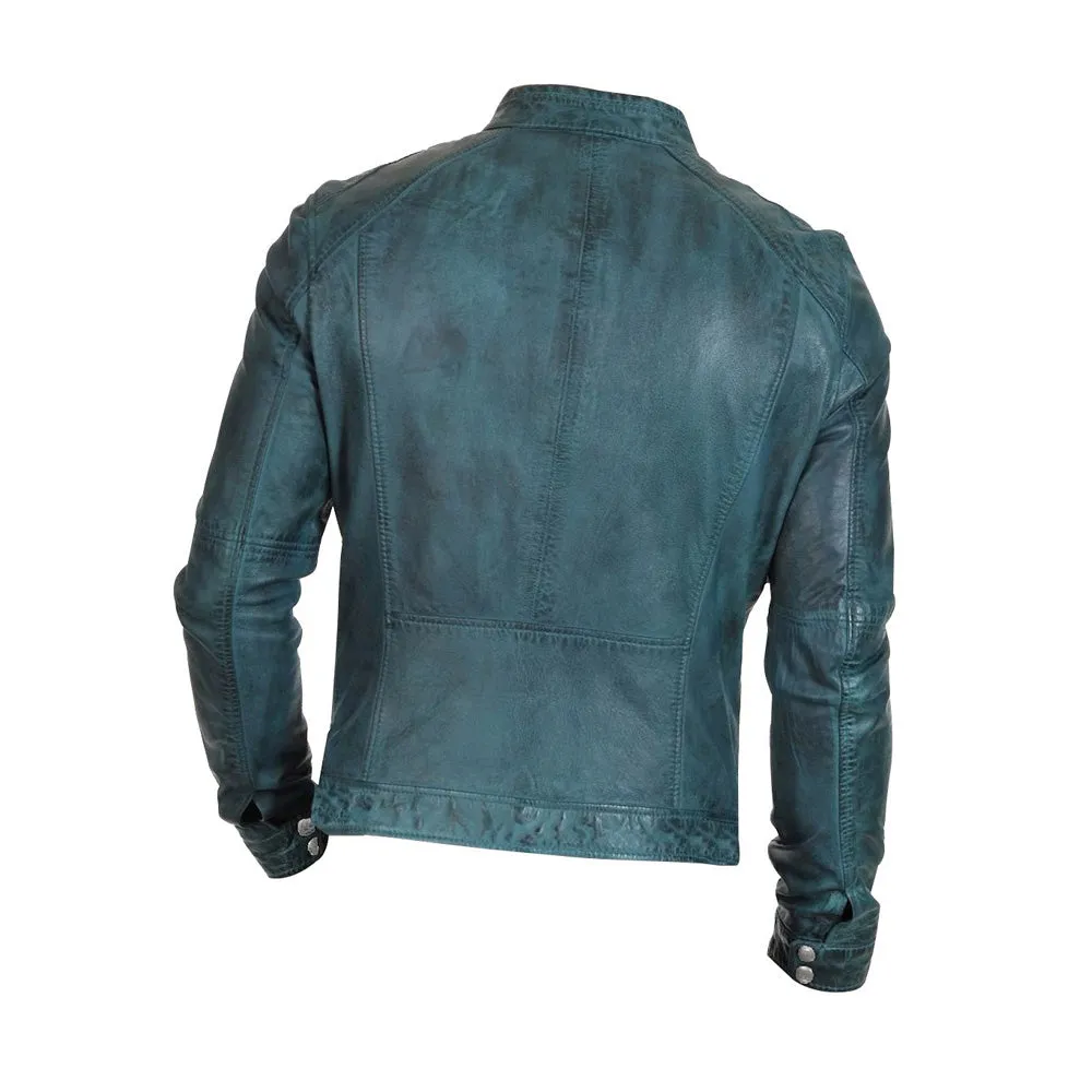 Sapphire Denton's Distressed Leather Jacket