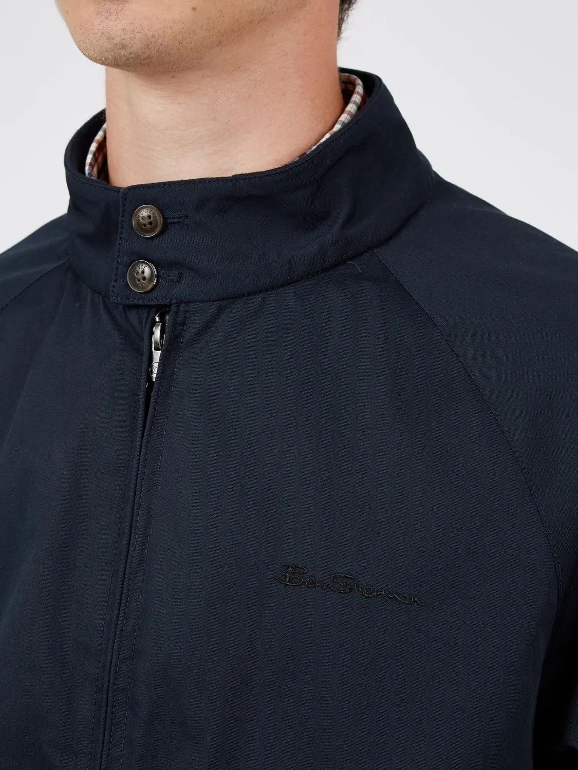 Signature Harrington Jacket - Dark Navy