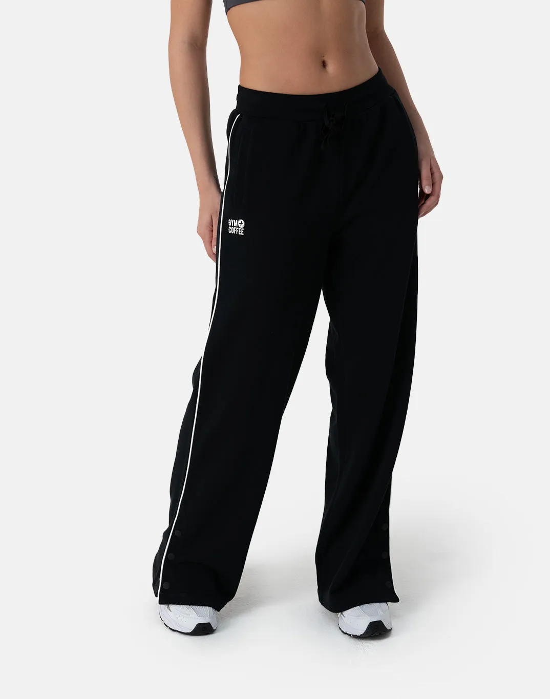 Snap Joggers in Black