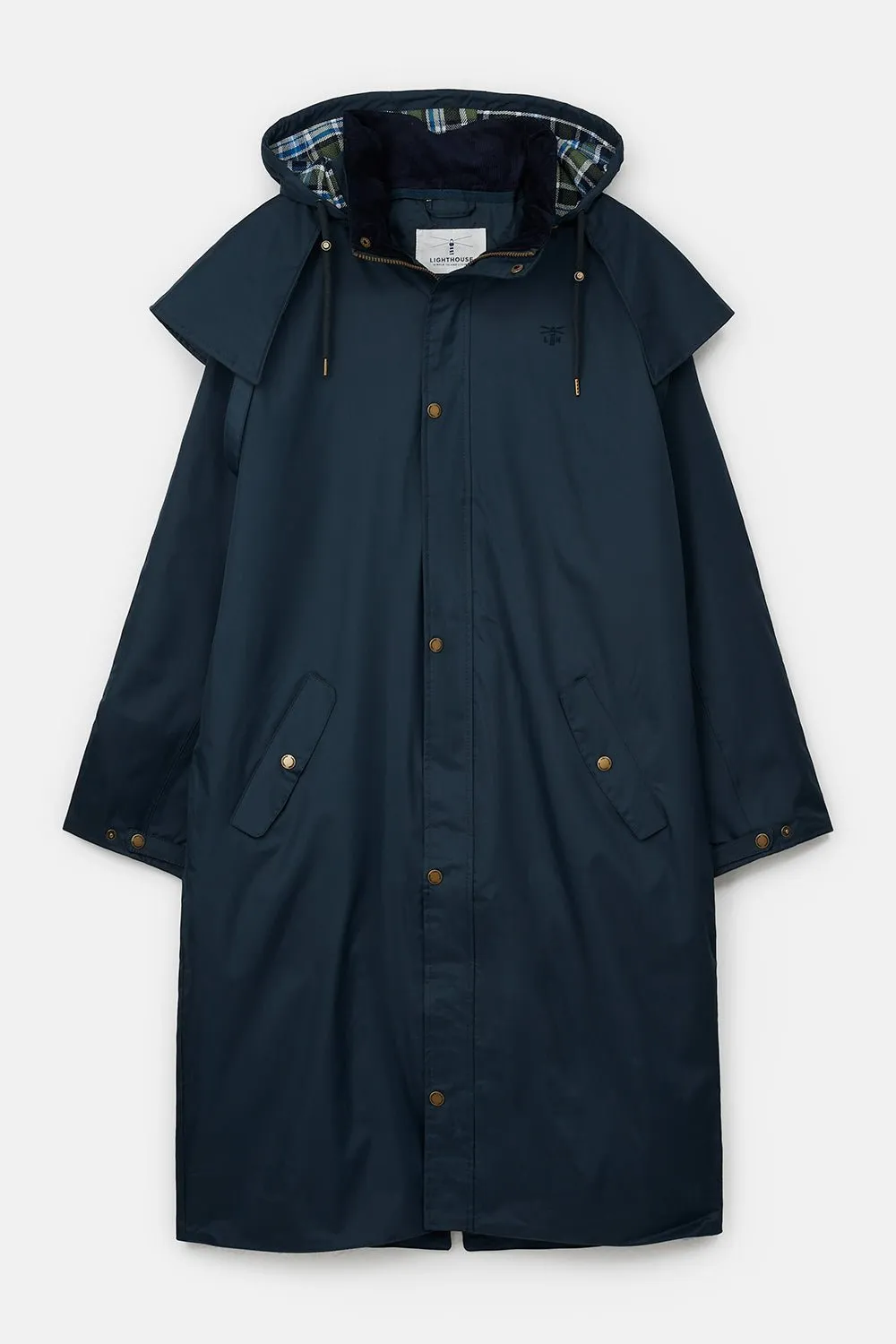 Stockman Full Length Rain Coat - Navy