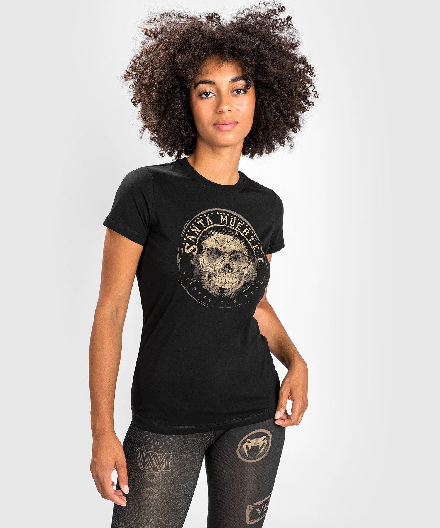 T-shirt Santa Muerte Dark Side Venum Woman - Black/Brown