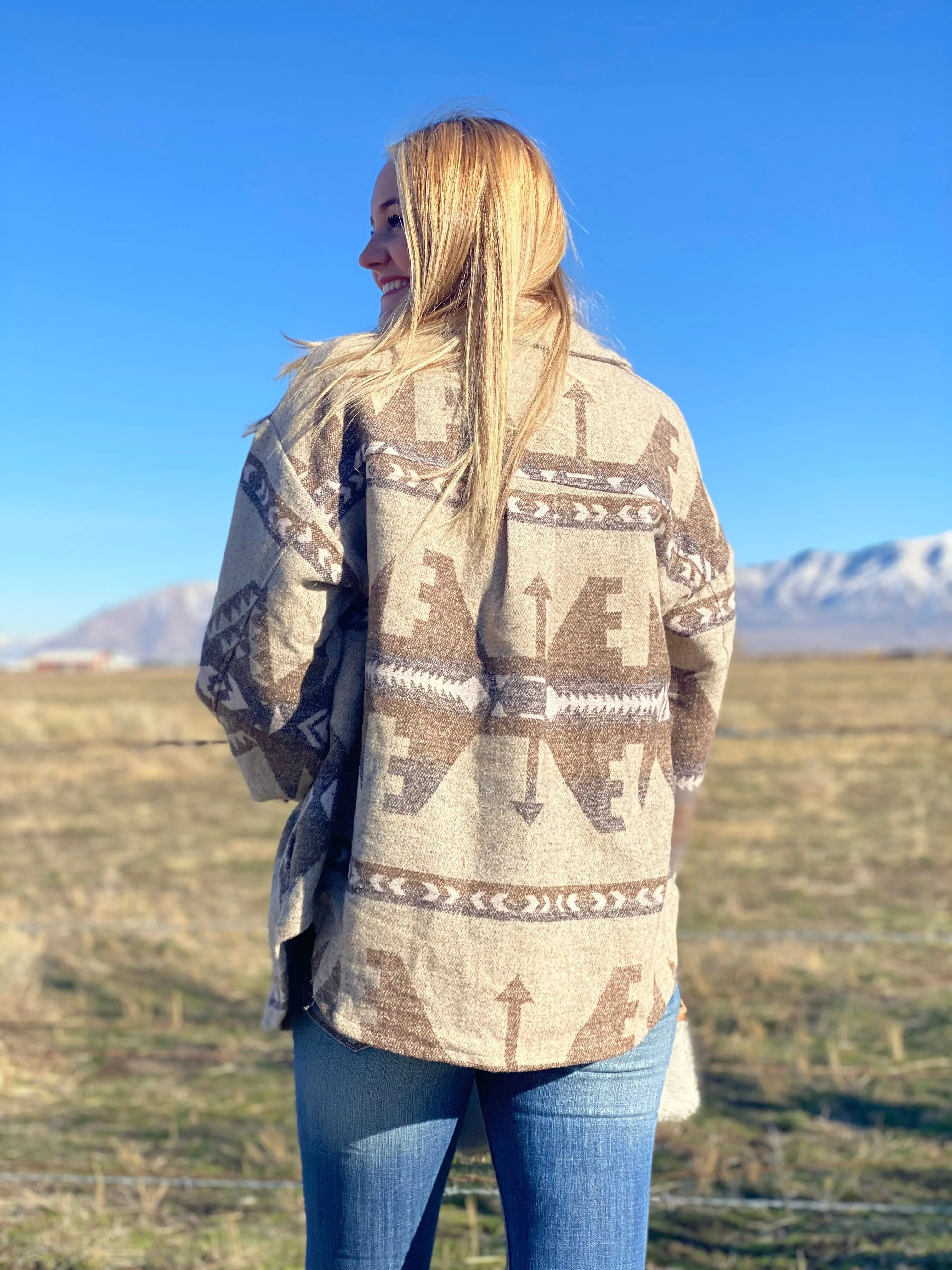 The Buffalo Plains Aztec Shacket Jacket