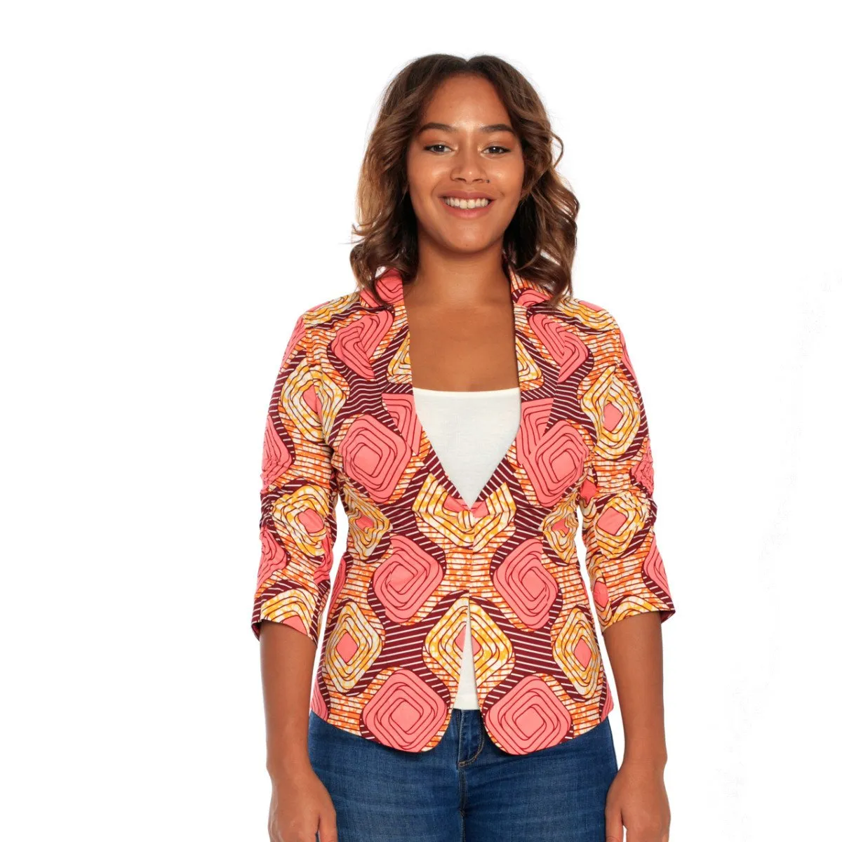 The Pink Ankara Jacket