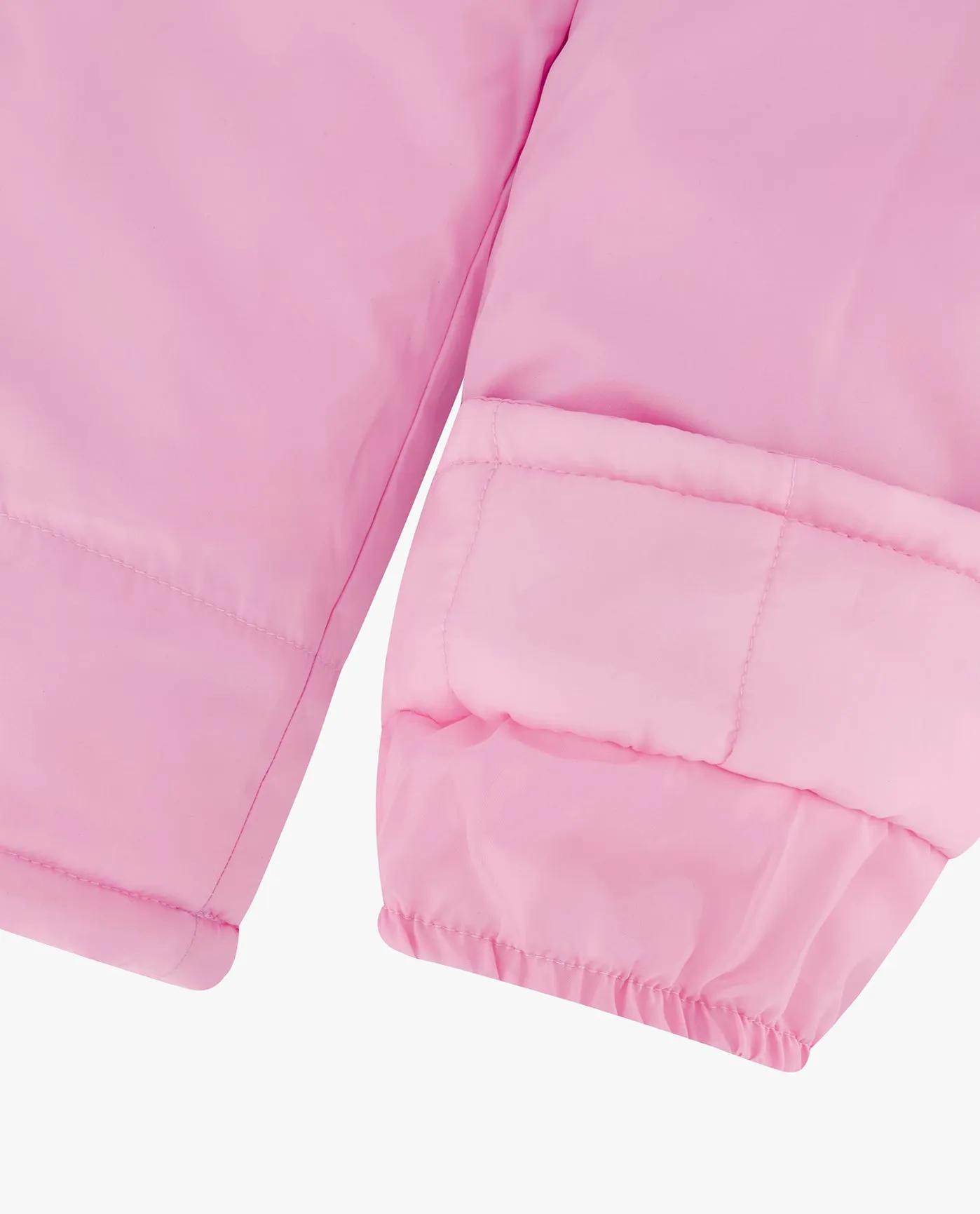 TODDLER GIRLS ZIP-FRONT COLOR BLOCK JACKET AND OVERALL SNOW PANT